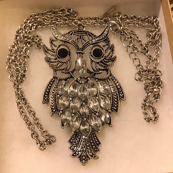 OWL 🦉 SILVER NECKLACE FROM AVENUE - Picture 2 of 5
